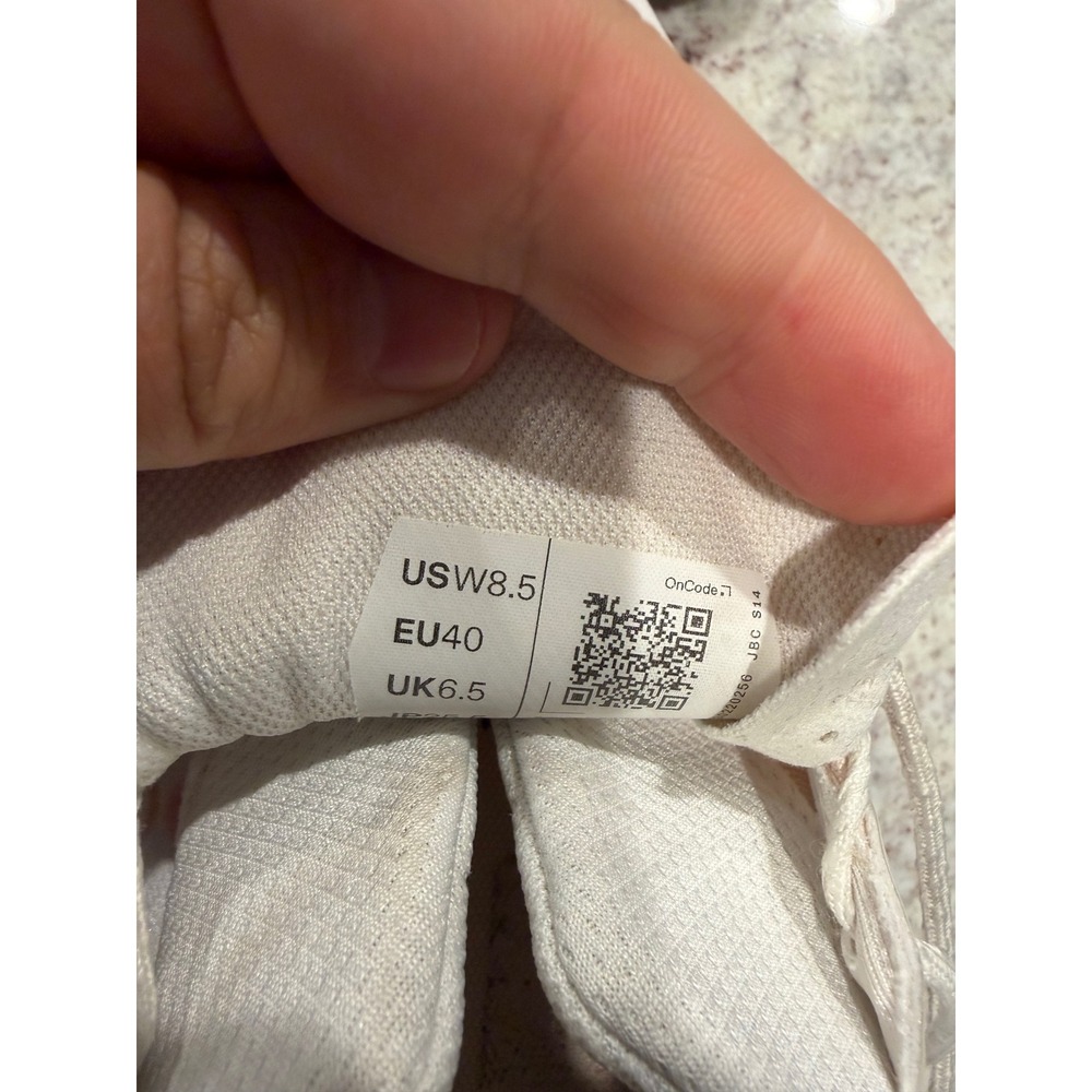 On Cloudnova Womens White Orange Running Shoes Sneakers US 8.5 EU 40 Low Top - Picture 6 of 6